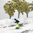 thumbnail image 4 of bedienty Résine 1/87 Figurines de Ski Scène Scène Accessoires Bleu Orange Bleu Foncé 2 cm, 4 of 6