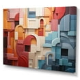 thumbnail image 2 of Designart "Constructed Horizons in Constructivism XIV" Constructivism Canvas Art Print, 2 of 5