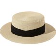 thumbnail image 2 of Sun Hats for Women Wide Brim Straw Boater Hat Foldable Packable Beach Hat for Summer Fit Size 6 8/7-7 1/4, 2 of 5