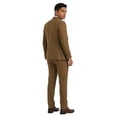 thumbnail image 4 of Tazzio Skinny Fit Peak Lapel 3 Piece Textured Suit Set with Double Breasted Vest, 4 of 4