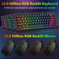 thumbnail image 3 of Combo de teclado y mouse gamer Redragon S157 RGB 8000 DPI, 3 of 9