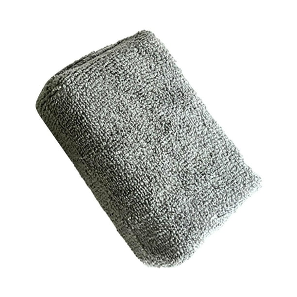 Esponja para lavado de autos, camionetas, SUV, pulido de detalles, almohadillas aplicadoras de cera de microfibra Gris