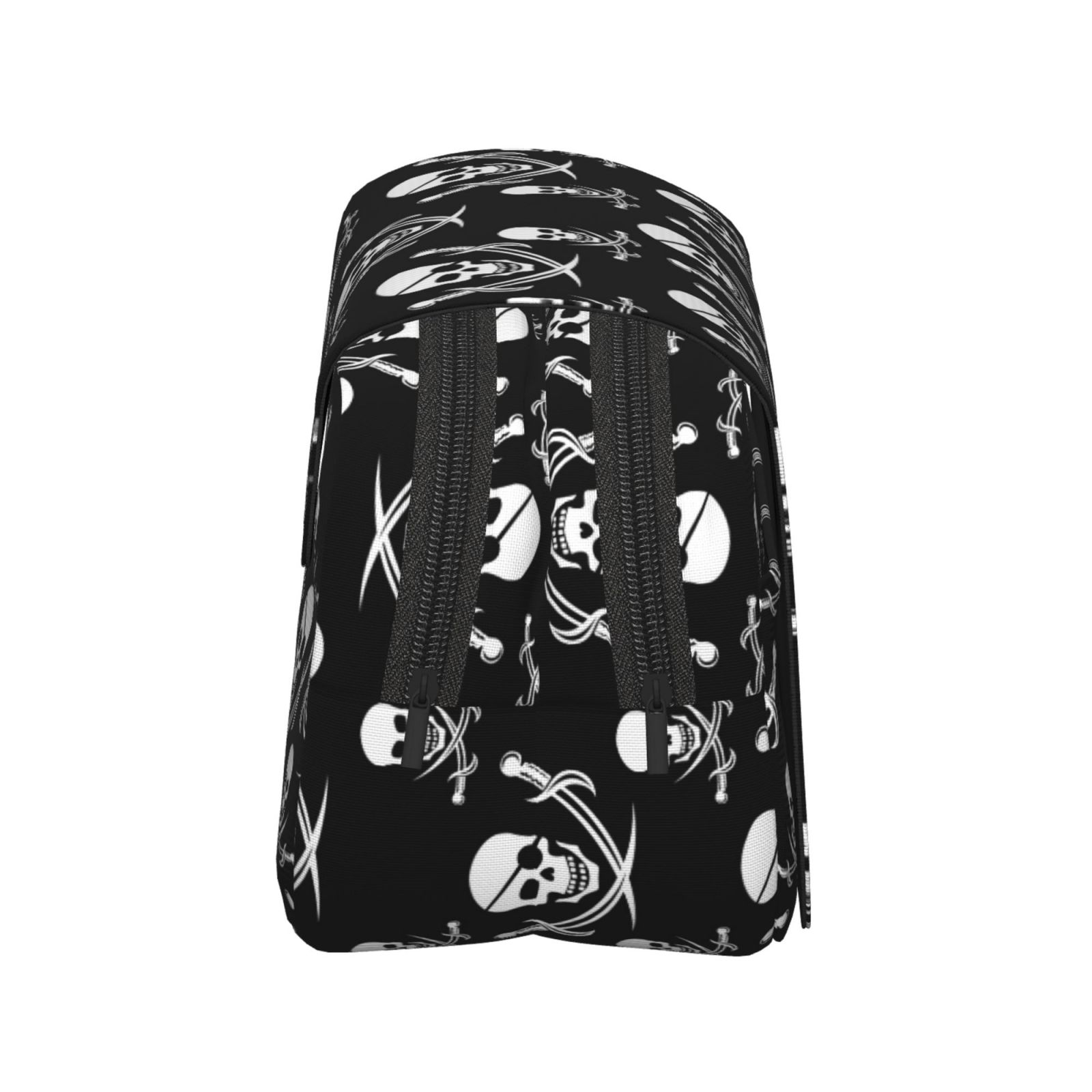 Rateoe Pirate skulls Pattern Double Clamshell Pen Case, Storage Organizer with Two Zipper Compartments– Holds Up to 50 Pencils & Pens
