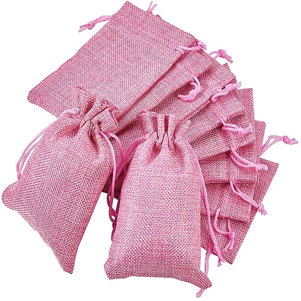 Bolsas de regalo con cordón de algodón Bolsas de yute de lino para bolsas de regalo de fiesta de cumpleaños Wmkox8yii HFSH397