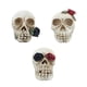thumbnail image 5 of Estatua De Calavera Con Resina Ligera Calavera De Simulación Esqueleto Vívido Calavera Diversión Calavera De Halloween Flor Decoración De Halloween Para Halloween Vogacara HA017051-00, 5 of 7