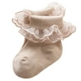 thumbnail image 2 of SUNSIOM  Baby Socks for Girls Lace Ruffles Toddler Kids Socks, 2 of 6