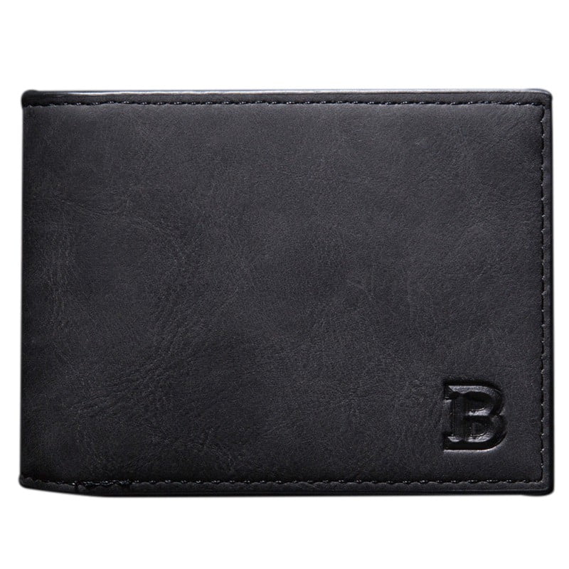 Slim Front Pocket Wallet Genuine Leather Business Card Case ID Window FPW Holder