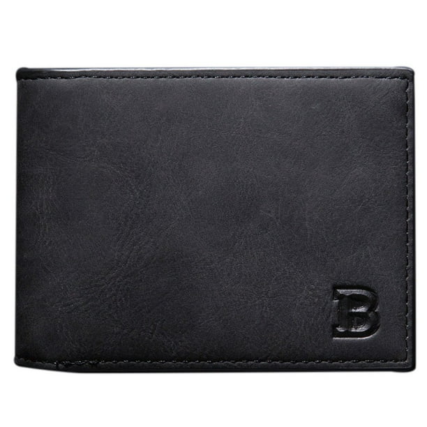 JEFFENLY Mens Slim Front Pocket Wallet ID Window Card Case with RFID
