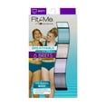 thumbnail image 3 of Fit for Me by Fruit of the Loom Women's Plus Size Cooling Breathable Brief Panties, Moisture-Wicking, Multipacks, Sizes 1X-5X, 3 of 11