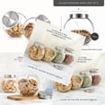 thumbnail image 2 of HLONK JoyJolt AllSides Cookie Jar. Set of 2 Cookie Jars for Kitchen Counter with Lids Candy Jar Dog Treat Container Laundry Detergent Container Large Canisters Half Gallon Glass Jar with, 2 of 6