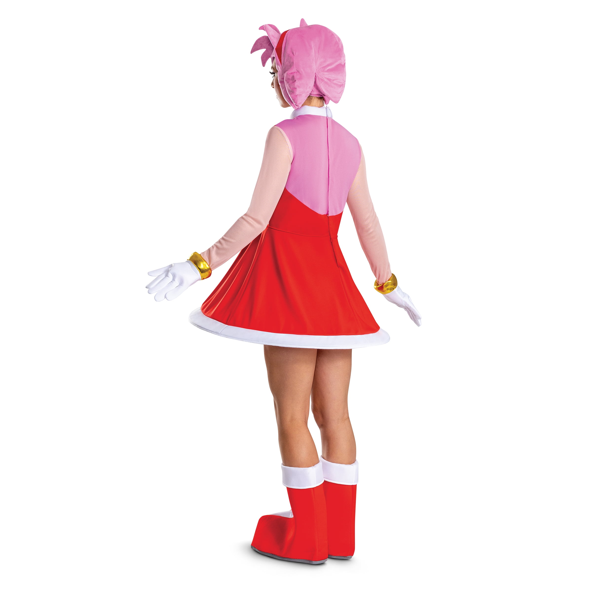 Sega Sonic The Hedgehog Amy Rose Halloween Costume for Adults, Womens Size S (4/6), by Disguise