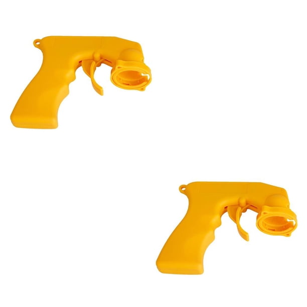 Scienceny Adaptadores de mano Mango de pulverización para vehículos Gatillo de agarre de engranajes Accesorios de mantenimiento de automóviles Amarillo 2piezas