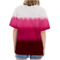 thumbnail image 3 of Women Trendy Graphic Print Tee Shirt Oversized Short Sleeve Crew Neck Drop Shoulder Casual Blouse T-Shirt Tops Pullover, 3 of 4