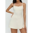 thumbnail image 1 of PISONIC Robe de Tennis et de Golf pour Femmes avec Soutien-Gorge Intégré, Short, Dos Nu, Ligne A, Ourlet Tulipe, Robes Athlétiques, 1 of 8