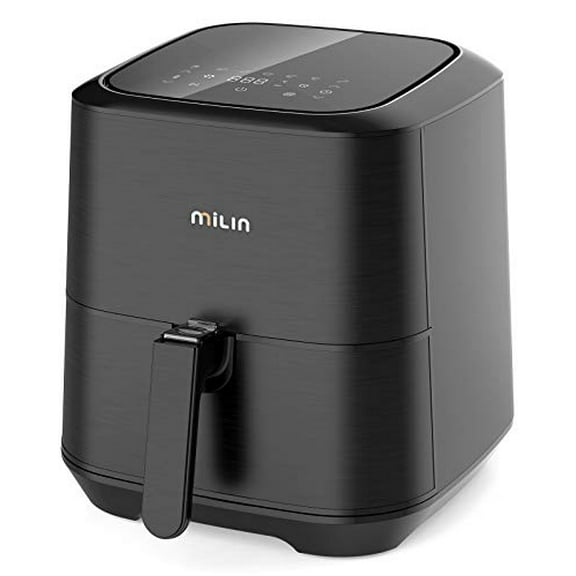 MILIN Air Fryer 5.8 Quart, 1700-Watt Electric Hot Airfryers Oven with LED Digital Screen and Temperature Control, 7 Presets, Nonstick Basket, 100 Recipes & ETL Certified