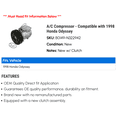 thumbnail image 2 of A/C Compressor - Compatible with 1998 Honda Odyssey, 2 of 2