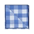 thumbnail image 4 of INSPIRE CHIC Men's Pocket Squares Checkered Handkerchiefs Buffalo Plaid for Wedding Party Blue White One Size, 4 of 4