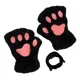 thumbnail image 1 of Guantes De Invierno Para Mujer, Sin Dedos De Pata De Gato, 1 of 4