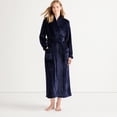 thumbnail image 4 of Lands' End Women's Cozy Plush Long Wrap Robe, 4 of 6
