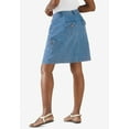 thumbnail image 2 of Woman Within Plus Size Perfect Denim Skort, 2 of 4