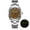 AD2096 Brown Dial Yellow lettered, variant on Men's Analog Watch with Japanese Sweep Second Movement, 100M Water Resistant Dive Watch, 36mm Classic Stainless Steel Quartz Watch, Luminous