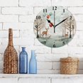 thumbnail image 3 of Deers Balloons Trees Black 10 inch Wall Clocks Non Ticking Easy to Read Battery Decorative for Home Bathroom Kitchen Bedroom Living Room, 3 of 8