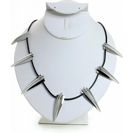 Givenchy Black Necklace - Black Panther King T'Challa Replica Necklace [Silver - 23