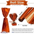 thumbnail image 3 of PMU (2) Gift Wrap Mylar Roll Metallic Orange 2-sided, 24 Inches X 8.3 Ft Roll 1.4 Mil Highly Reflective Mylar Film, Great for Gifts, Birthdays, Christmas, Baskets, Arts & Crafts, 3 of 5