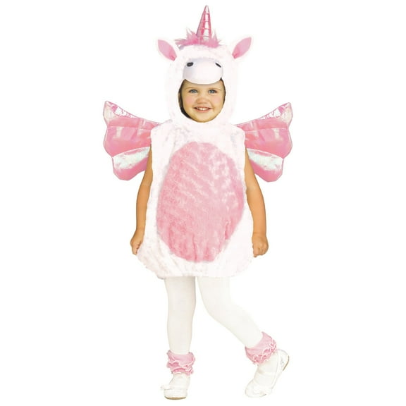 Animals Magical Unicorn Fancy-Dress Costume with Shimmering Pink Wings for Babies, 0-6 Months