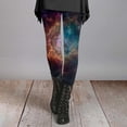 thumbnail image 6 of Endives Women's Legging High Waisted Milky Way Print Stretchy Yoga Legging Workout Pants Casual Daily Wear Blue, 6 of 7