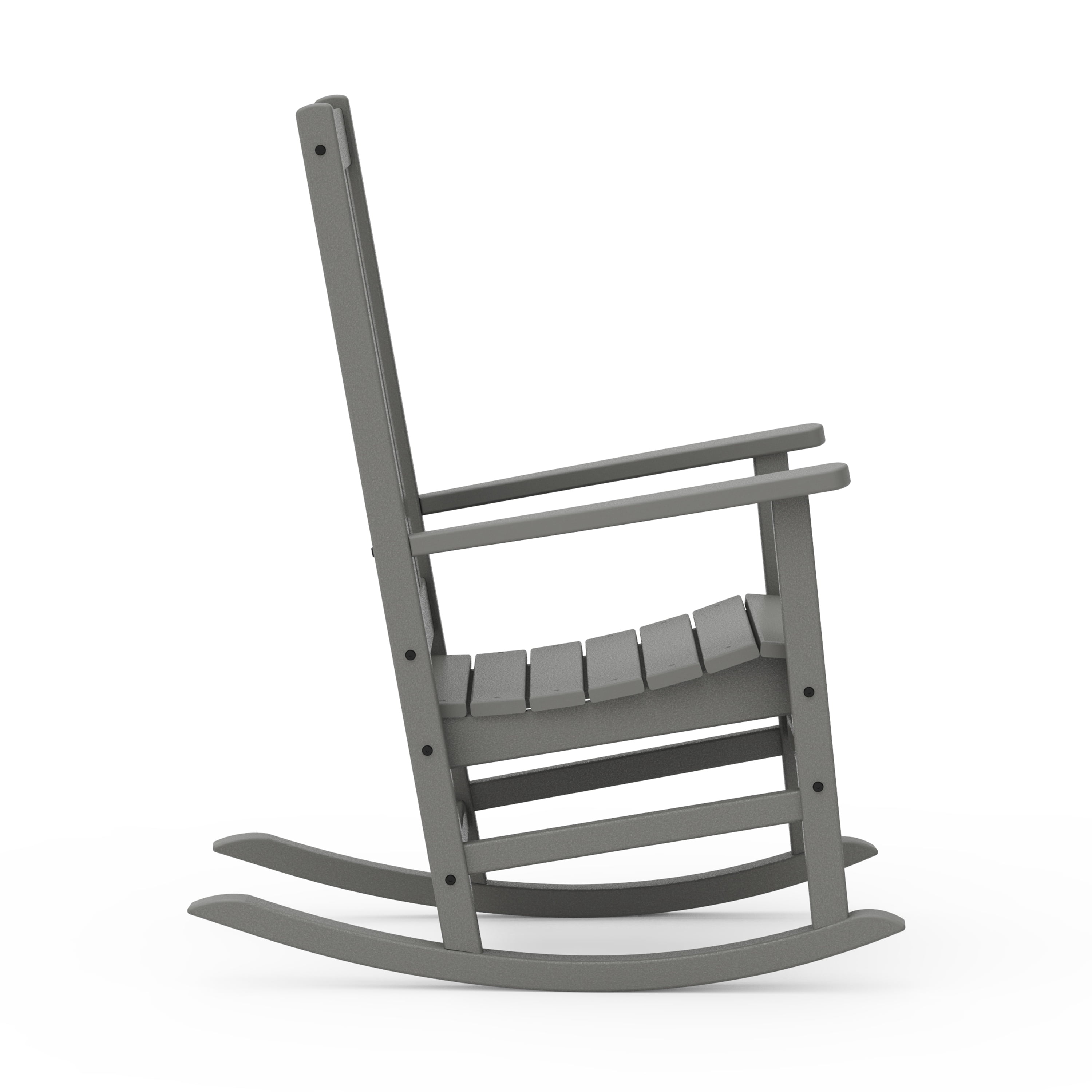 Better Homes & Gardens by POLYWOOD Southlake Outdoor Rocking Chair, All-Weather HDPE, Patio Seat, Slate Grey