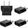 thumbnail image 1 of Juego de 4 adaptadores de corriente para EE. UU. con adaptador de enchufe europeo a americano., 1 of 5