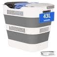 thumbnail image 1 of Cesta de ropa OOAMBB 43 L plegable con asas (gris), 1 of 7