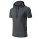 thumbnail image 1 of Camiseta ligera con capucha para running y fitness para hombre - Manga corta, secado rápido, deportiva/ocio, tallas S-XXXL, 1 of 8