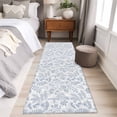 thumbnail image 4 of Runner Rug 2'x6', Light Blue Dandelion Washable Non-Slip Hallway Runner Rugs, Spring Flowers Modern Minimalist Bedside Rugs Floor Mats Carpet Runners for Kitchen Bathroom Laundry Room, 4 of 8
