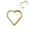 Gold, variant on 16g G23 Titanium Steel Nose Ring Heart CZ Hinged Segment Septum Piercing Jewelry-Silver-Left Zircon-8mm