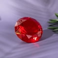 thumbnail image 2 of Pisapapeles Longwin con forma de diamante de cristal, 10 cm, color rojo, decoración del hogar, 2 of 6
