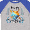 thumbnail image 4 of Inktastic Happy Hanukkah Dreidel and Laurels Boys or Girls Toddler T-Shirt, 4 of 5