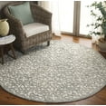 thumbnail image 2 of SAFAVIEH Trace Bryan Geometric Area Rug, Charcoal/Ivory, 6' x 6' Round, 2 of 11