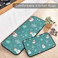 thumbnail image 5 of SKYSONIC Snowman 2 Pieces Kitchen Rug Cushioned Anti-Fatigue Kitchen Rugs Set for Home Office Laundry,19.7" x 27.6"+19.7" x 47.2", 5 of 7