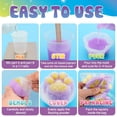 thumbnail image 3 of Kit Squishy ColoPlay Taba FuFu de 950 ml con moho y polvo flocado, 3 of 7