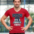 thumbnail image 4 of It's a Philly Thing Funny V-Neck T-shirt Philadelphia Championship City of Brotherly Love Football League Fan Tee, 4 of 7