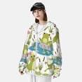 thumbnail image 3 of Balery Cartoon Frogs Sudadera ligera de manga larga con capucha y protección solar UPF 50+ para hombre y mujer, ideal para pesca y running-X-Large, 3 of 7
