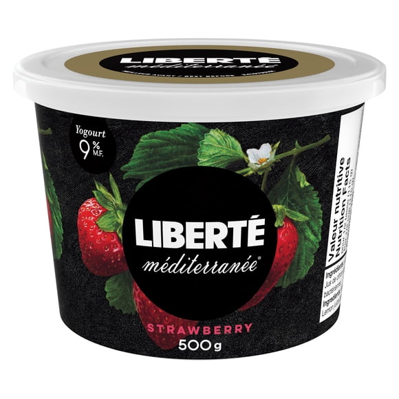 Liberté Méditerranée 9% Yogurt, Strawberry, 500g