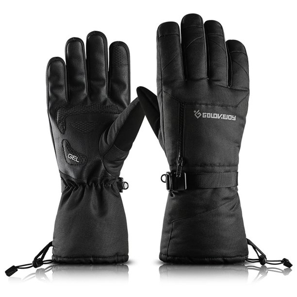 Eigraketly Guantes de invierno Dulce regalo Resiliencia Mitones para exteriores Suministros de ciclismo ajustables Equipo deportivo Ropa de ciclismo Ciclismo SK08/Negro/XL Eigraketly OD025879-15