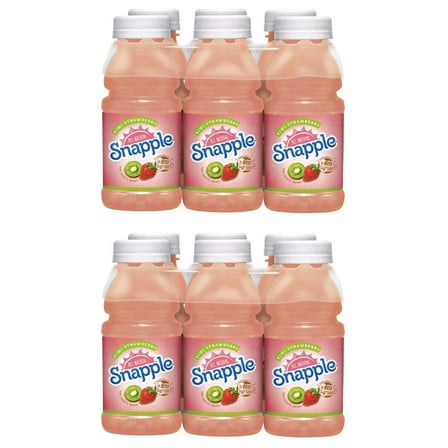 Snapple Kiwi Strawberry, 8oz Bottle (Pack of 12, Total of 96 Fl Oz), Kiwi Strawberry Juice Drink , Natural Drink