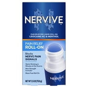 Nervive Pain Relieving Roll On, Max Strength Topical Pain Relief, 2.5 oz