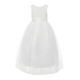 thumbnail image 2 of Ekidsbridal Scalloped V-Back Lace A-Line Flower Girl Dress Beauty Pageant Gown for Toddlers 207R 4, 2 of 3