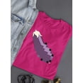 thumbnail image 3 of Pixel Eggplant Fun Emoji - Retro Meme Art Design Women's T-shirt, 3 of 4