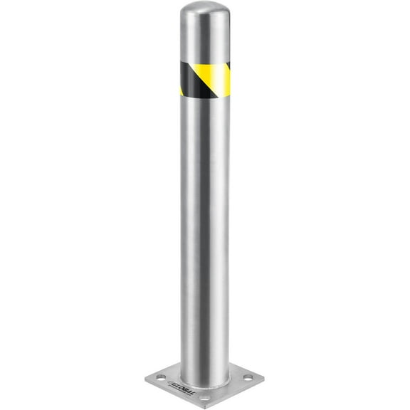 Global Industrial Stainless Steel Safety Bollard, 4.5'' x 36''H
